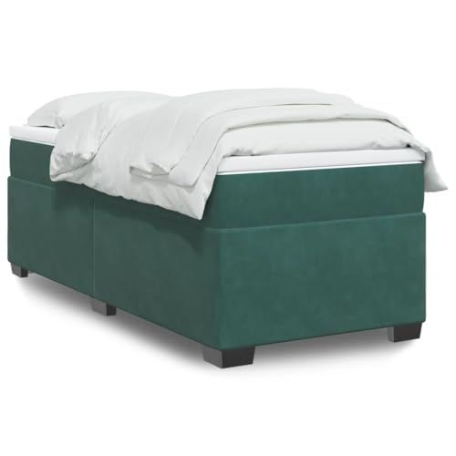 AJJHUUKI Betten & Zubehör-Betten & Bettrahmen - Boxspringbett mit Matratze Dunkelgrün 90x200 cm Samt AJJHUUKI Betten & Zubehör-Betten & Bettrahmen - Boxspringbett mit Matratze Dunkelgrün 90x200 cm Samt von AJJHUUKI