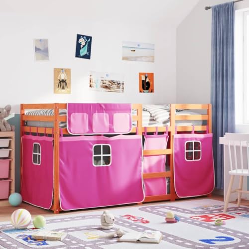 AJJHUUKI Betten & Zubehör-Betten & Bettrahmen Etagenbett ohne Matratze rosa 90x190 cm Einzelbett Massivholz Kiefer AJJHUUKI Betten & Zubehör-Betten & Bettrahmen Etagenbett ohne Matratze rosa 90x190 cm Einzelbett Massivholz Kiefer von AJJHUUKI