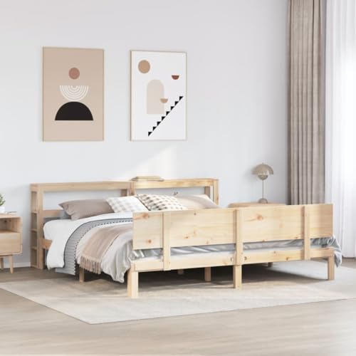 AJJHUUKI Bettgestell mit Kopfteil ohne Matratze 180x200 cm Super King-Möbel, Betten & Zubehör, Betten & Bettrahmen von AJJHUUKI
