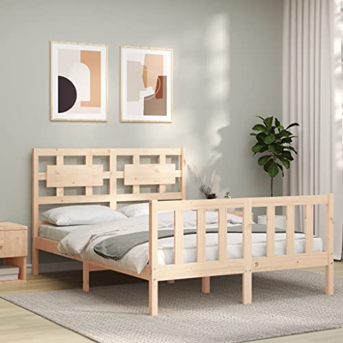 AJJHUUKI Bettgestell ohne Matratze, kleines Doppelbett, Massivholz, Kiefernmöbel, Betten & Zubehör, Betten & Bettrahmen AJJHUUKI Bettgestell ohne Matratze, kleines Doppelbett, Massivholz, Kiefernmöbel, Betten & Zubehör, Betten & Bettrahmen von AJJHUUKI