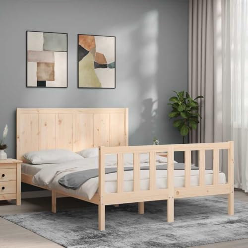 AJJHUUKI Bettgestell ohne Matratze, kleines Doppelbett, Massivholz, Kiefernmöbel, Betten & Zubehör, Betten & Bettrahmen AJJHUUKI Bettgestell ohne Matratze, kleines Doppelbett, Massivholz, Kiefernmöbel, Betten & Zubehör, Betten & Bettrahmen von AJJHUUKI