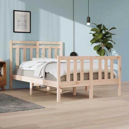 AJJHUUKI Bettgestell ohne Matratze 120x190 cm kleines Doppelbett Massivholz-Möbel Betten & Zubehör Betten & Bettrahmen AJJHUUKI Bettgestell ohne Matratze 120x190 cm kleines Doppelbett Massivholz-Möbel Betten & Zubehör Betten & Bettrahmen von AJJHUUKI
