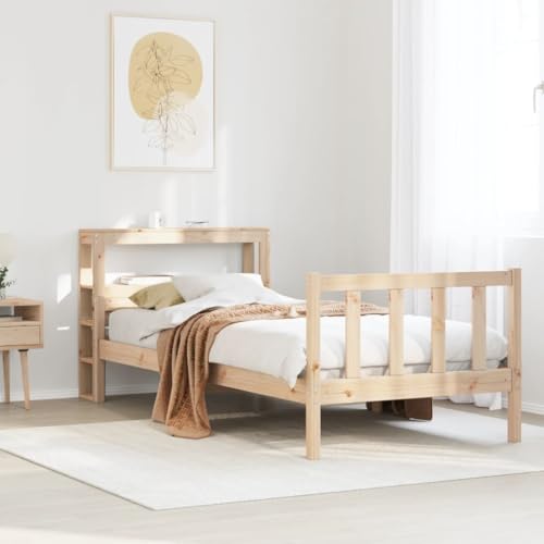 AJJHUUKI Bettgestell ohne Matratze 90x190 cm Einzelbett Massivholz Kiefer Möbel Betten & Zubehör Betten & Bettrahmen AJJHUUKI Bettgestell ohne Matratze 90x190 cm Einzelbett Massivholz Kiefer Möbel Betten & Zubehör Betten & Bettrahmen von AJJHUUKI