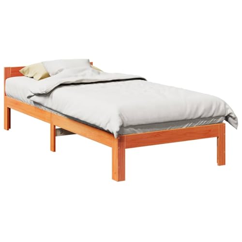 AJJHUUKI Bettgestell ohne Matratze Wax Braun 80x200 cm Massivholz Kiefer Möbel, Betten & Zubehör, Betten & Bettrahmen AJJHUUKI Bettgestell ohne Matratze Wax Braun 80x200 cm Massivholz Kiefer Möbel, Betten & Zubehör, Betten & Bettrahmen von AJJHUUKI
