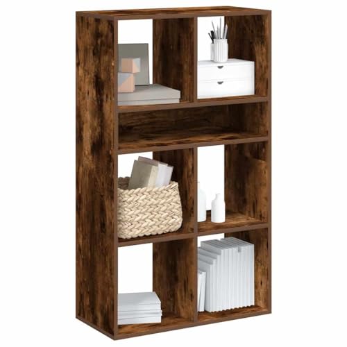 AJJHUUKI Bücherschrank, Räuchereiche, 66 x 31 x 112 cm, Holz-Möbel, Regale, Bücherregale und Standregale von AJJHUUKI