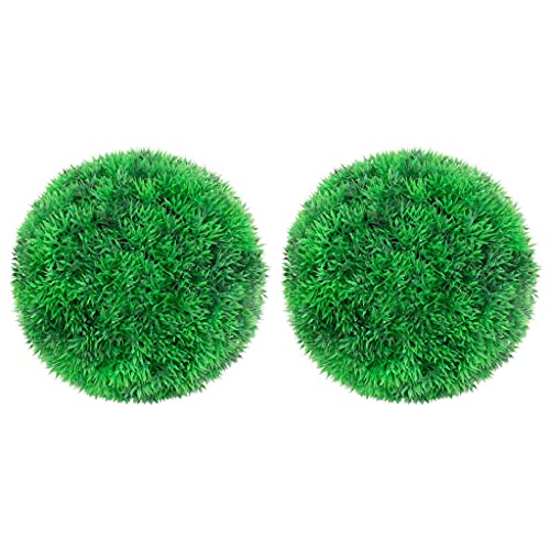 AJJHUUKI Decor-Artificial Flora-Künstliche Buchsbaumkugeln, 2 Stück, 22 cm von AJJHUUKI