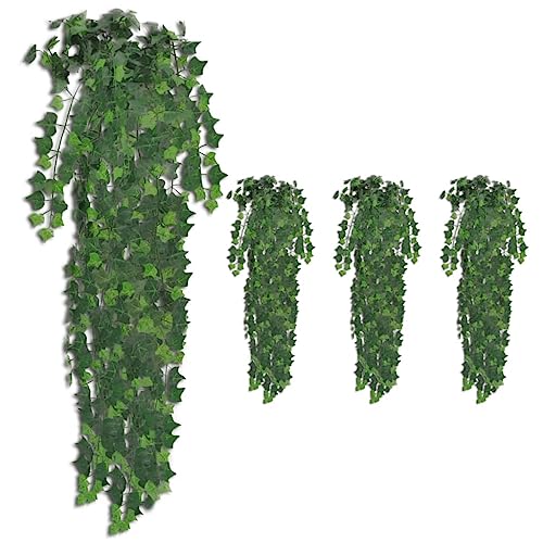 AJJHUUKI Decor-Artificial Flora-Künstliche Efeu Sträucher 4 Stück grün 90 cm von AJJHUUKI
