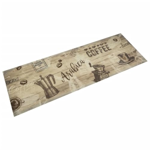 AJJHUUKI Decor-Door Mats-Kitchen Rug Washable Coffee Brown 60x180cm Velvet AJJHUUKI Decor-Door Mats-Kitchen Rug Washable Coffee Brown 60x180cm Velvet von AJJHUUKI