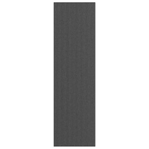 AJJHUUKI Decor-Türmatte Fußmatte Streifen Schwarz und Grau 115x400 cm AJJHUUKI Decor-Türmatte Fußmatte Streifen Schwarz und Grau 115x400 cm von AJJHUUKI