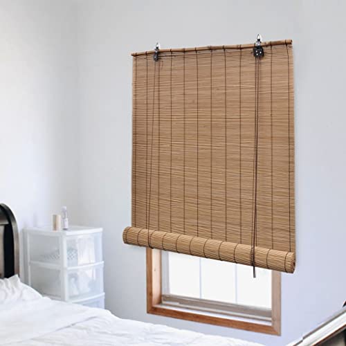 AJJHUUKI Decor-Window Treatments-Fensterrollos & Shades-Rollo, Bambus, 140 x 220 cm, Braun von AJJHUUKI