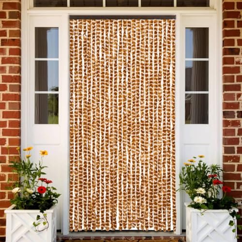 AJJHUUKI Decor-Window Treatments Fensterschutz, Insektenvorhang, 100 x 220 cm, Ocker und Weiß, Chenille AJJHUUKI Decor-Window Treatments Fensterschutz, Insektenvorhang, 100 x 220 cm, Ocker und Weiß, Chenille von AJJHUUKI