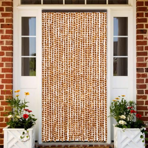 AJJHUUKI Decor-Window Treatments Fenstervorhang, Chenille, 90 x 200 cm, Ocker und Weiß AJJHUUKI Decor-Window Treatments Fenstervorhang, Chenille, 90 x 200 cm, Ocker und Weiß von AJJHUUKI