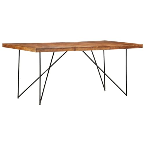 AJJHUUKI Esstisch, 180 x 90 x 76 cm, massives Akazienholz, Möbel, Tische, Küchen- und Esszimmertische von AJJHUUKI