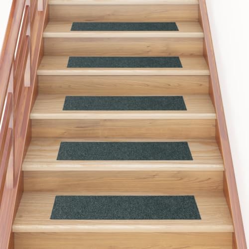 AJJHUUKI Haushaltsbedarf Stufenmatten Selbstklebend Stufenmatten Rechteck 15 Stück 76x20cm Grün von AJJHUUKI
