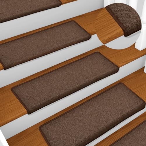 AJJHUUKI Haushaltsbedarf Stufenmatten Teppich Stufenmatten Stufenmatten 15 Stück 65x21x4cm Braun von AJJHUUKI
