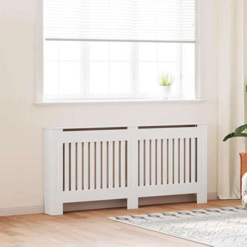 AJJHUUKI Haushaltsgeräte Zubehör Heizkörper Zubehör Heizkörper Heizkörper Abdeckung Weiß MDF 172cm von AJJHUUKI