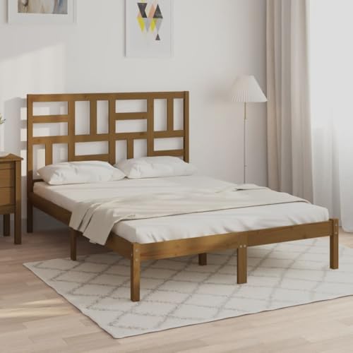 AJJHUUKI Home-Beds & Accessories,Betten & Bettrahmen,Bettrahmen ohne Matratze Honigbraun Massivholz 120x200 cm AJJHUUKI Home-Beds & Accessories,Betten & Bettrahmen,Bettrahmen ohne Matratze Honigbraun Massivholz 120x200 cm von AJJHUUKI