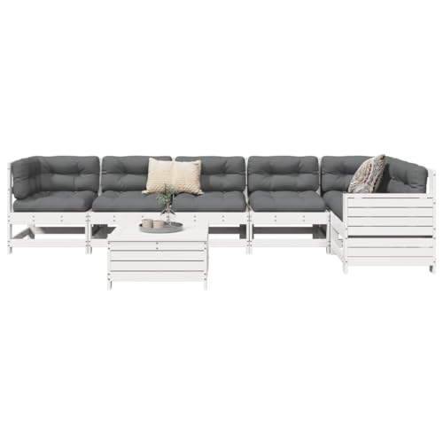 AJJHUUKI Home-Outdoor Gartenmöbel-Set, 7-teilig, Massivholz, Kiefer AJJHUUKI Home-Outdoor Gartenmöbel-Set, 7-teilig, Massivholz, Kiefer von AJJHUUKI