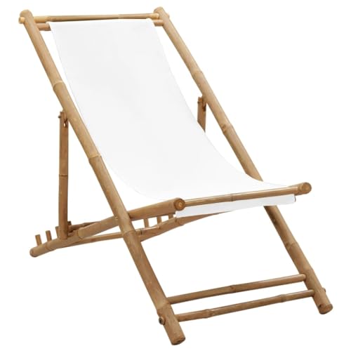 AJJHUUKI Home Outdoor Sonstiges: Liegestuhl aus Bambus und Segeltuch von AJJHUUKI