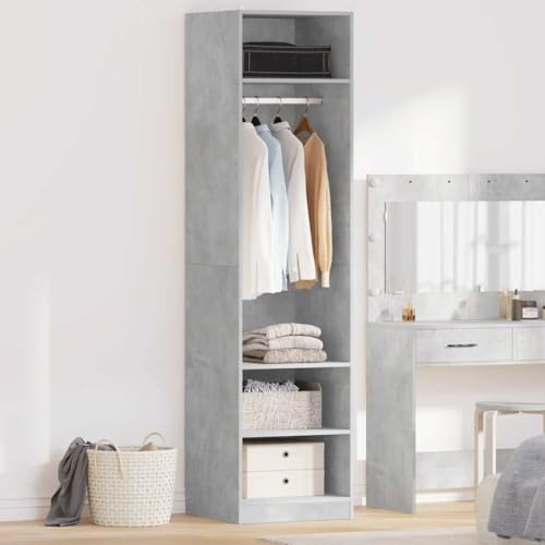 AJJHUUKI Kleiderschrank Betongrau 50 x 50 x 200 cm Holz-Möbel, Schränke & Aufbewahrung, Schränke & Kleiderschränke AJJHUUKI Kleiderschrank Betongrau 50 x 50 x 200 cm Holz-Möbel, Schränke & Aufbewahrung, Schränke & Kleiderschränke von AJJHUUKI
