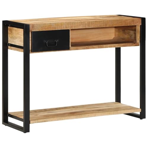 AJJHUUKI Konsolentisch, 100 x 35 x 75 cm, Massivholz, Mango-Möbel, Tische, Akzenttische, Konsolentische AJJHUUKI Konsolentisch, 100 x 35 x 75 cm, Massivholz, Mango-Möbel, Tische, Akzenttische, Konsolentische von AJJHUUKI