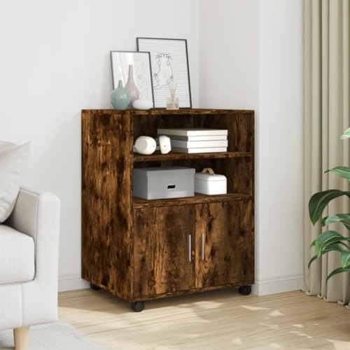 AJJHUUKI Möbel für Zuhause und Aufbewahrung, Aktenschränke, Rollcontainer, geräucherte Eiche, 60 x 48 x 81 cm, technisches Holz AJJHUUKI Möbel für Zuhause und Aufbewahrung, Aktenschränke, Rollcontainer, geräucherte Eiche, 60 x 48 x 81 cm, technisches Holz von AJJHUUKI