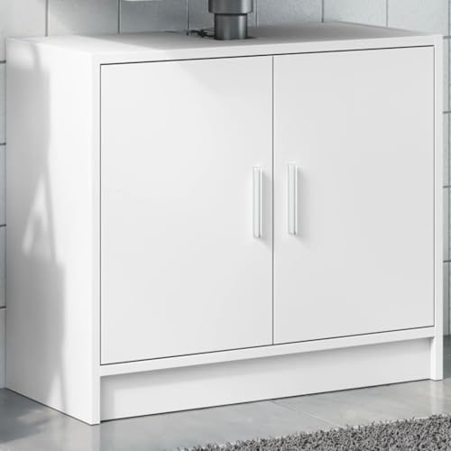 AJJHUUKI Möbelsets Badmöbel Sets Waschbeckenunterschrank weiß 63x29x55cm Holzwerkstoff von AJJHUUKI