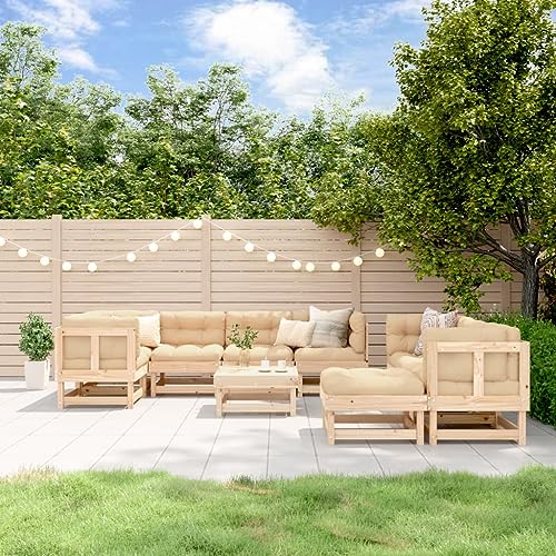 AJJHUUKI Outdoor Möbel Sets - 10-teiliges Garten-Lounge-Set Massivholz Kiefer AJJHUUKI Outdoor Möbel Sets - 10-teiliges Garten-Lounge-Set Massivholz Kiefer von AJJHUUKI