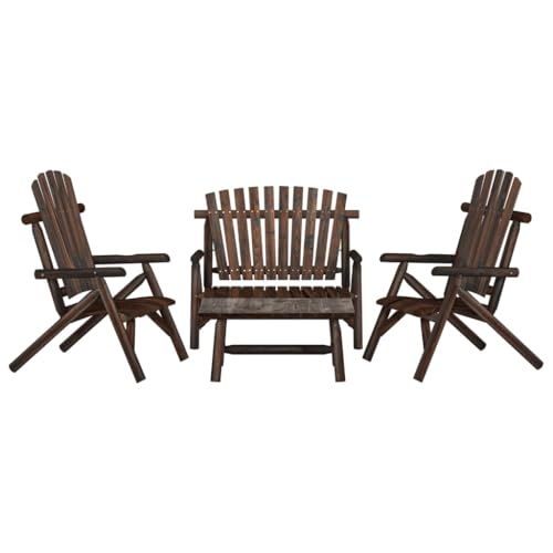 AJJHUUKI Outdoor Möbel Sets - 4-teiliges Garten-Lounge-Set Massivholz Fichte AJJHUUKI Outdoor Möbel Sets - 4-teiliges Garten-Lounge-Set Massivholz Fichte von AJJHUUKI