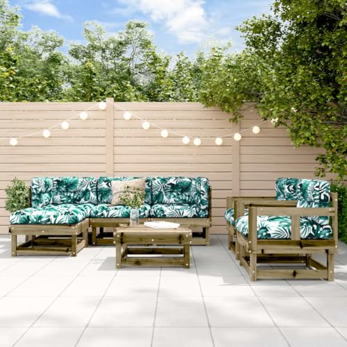 AJJHUUKI Outdoor Möbel Sets - 7-teiliges Garten-Lounge-Set imprägniertes Holz Kiefer AJJHUUKI Outdoor Möbel Sets - 7-teiliges Garten-Lounge-Set imprägniertes Holz Kiefer von AJJHUUKI
