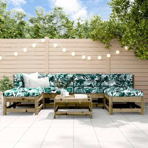 AJJHUUKI Outdoor Möbel Sets - 7-teiliges Garten-Lounge-Set imprägniertes Holz Kiefer AJJHUUKI Outdoor Möbel Sets - 7-teiliges Garten-Lounge-Set imprägniertes Holz Kiefer von AJJHUUKI