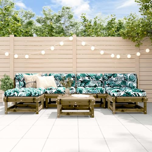 AJJHUUKI Outdoor Möbel Sets - 7-teiliges Garten-Lounge-Set imprägniertes Holz Kiefer AJJHUUKI Outdoor Möbel Sets - 7-teiliges Garten-Lounge-Set imprägniertes Holz Kiefer von AJJHUUKI