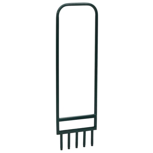 AJJHUUKI Rasen & Garten Gartenarbeit Gartengeräte Rasenbelüfter mit 5 Hohlzinken grün pulverbeschichteter Stahl von AJJHUUKI