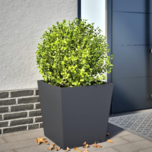 AJJHUUKI Rasen & Garten-Gartenarbeit - Töpfe & Pflanzgefäße - Garten Pflanzgefäß Anthrazit 50x50x50cm Stahl AJJHUUKI Rasen & Garten-Gartenarbeit - Töpfe & Pflanzgefäße - Garten Pflanzgefäß Anthrazit 50x50x50cm Stahl von AJJHUUKI