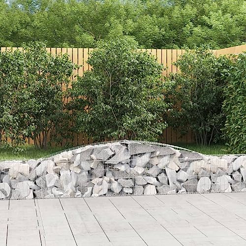AJJHUUKI Rasen & Garten Gartenarbeit Töpfe & Pflanzgefäße Gewölbte Gabionenkörbe 10 Stück 400x30x40/60 cm Eisen verzinkt AJJHUUKI Rasen & Garten Gartenarbeit Töpfe & Pflanzgefäße Gewölbte Gabionenkörbe 10 Stück 400x30x40/60 cm Eisen verzinkt von AJJHUUKI