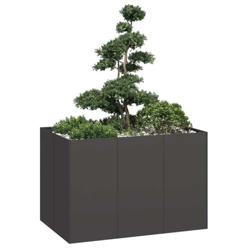 AJJHUUKI Rasen & Garten-Gartenarbeit Töpfe & Pflanzgefäße Pflanzgefäß schwarz 120x80x80cm Stahl AJJHUUKI Rasen & Garten-Gartenarbeit Töpfe & Pflanzgefäße Pflanzgefäß schwarz 120x80x80cm Stahl von AJJHUUKI