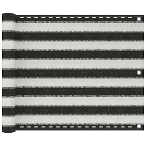 AJJHUUKI Rasen & Garten - Outdoor Wohn- & Outdoor Sonnenschirme & Sonnenschirme - Balcony Screen HDPE 75x500cm Anthrazit und Weiß AJJHUUKI Rasen & Garten - Outdoor Wohn- & Outdoor Sonnenschirme & Sonnenschirme - Balcony Screen HDPE 75x500cm Anthrazit und Weiß von AJJHUUKI