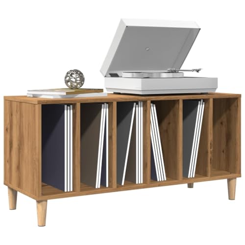 AJJHUUKI Schallplattenschrank, Artisan Eiche, 100 x 38 x 48 cm, Holz-Möbel, Schränke und Aufbewahrung AJJHUUKI Schallplattenschrank, Artisan Eiche, 100 x 38 x 48 cm, Holz-Möbel, Schränke und Aufbewahrung von AJJHUUKI