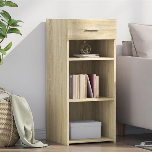 AJJHUUKI Schränke & Aufbewahrung-Buffets & Sideboards Sideboard Sonoma Eiche 40x42,5x93cm Holzwerkstoff von AJJHUUKI