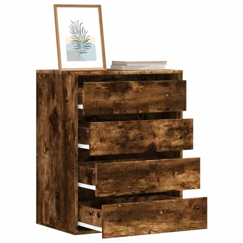 AJJHUUKI Schränke & Aufbewahrung-Kommode Eckkommode Old Wood 60x41x76cm Holzwerkstoff von AJJHUUKI