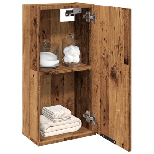 AJJHUUKI Schränke & Aufbewahrung-Waschtischunterschrank Badunterschrank Wandschrank Altes Holz 32x20x67cm von AJJHUUKI