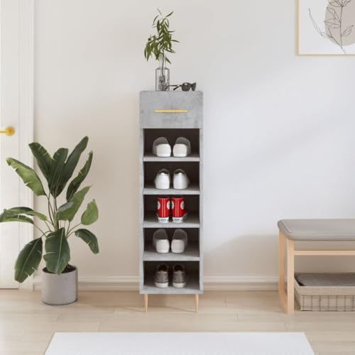 AJJHUUKI Schränke & Aufbewahrungs-Schuhschrank Betongrau 30x35x105 cm Holzwerkstoff AJJHUUKI Schränke & Aufbewahrungs-Schuhschrank Betongrau 30x35x105 cm Holzwerkstoff von AJJHUUKI