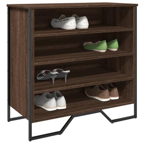 AJJHUUKI Schuhschrank Braun Eiche 80x38x78cm Holzwerkstoff von AJJHUUKI