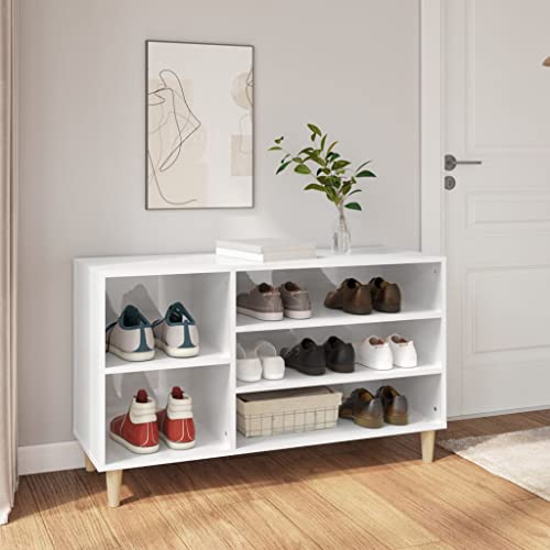 AJJHUUKI Schuhschrank Hochglanz Weiß 102x36x60cm Holzwerkstoff AJJHUUKI Schuhschrank Hochglanz Weiß 102x36x60cm Holzwerkstoff von AJJHUUKI