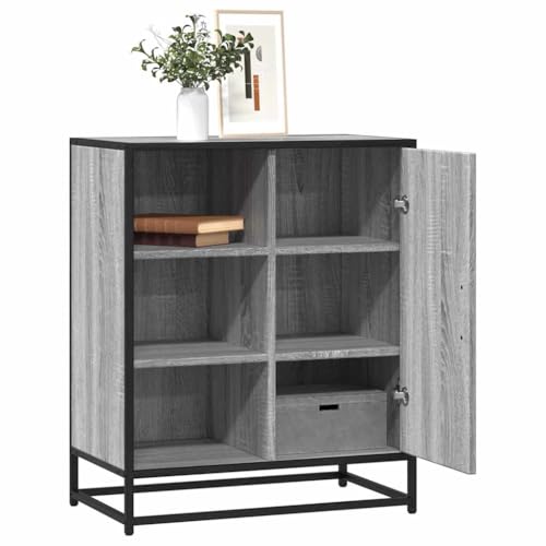 AJJHUUKI Sideboard Grau Sonoma 62 x 35 x 76 cm Holz-Möbel, Schränke & Aufbewahrung, Buffets & Sideboards von AJJHUUKI