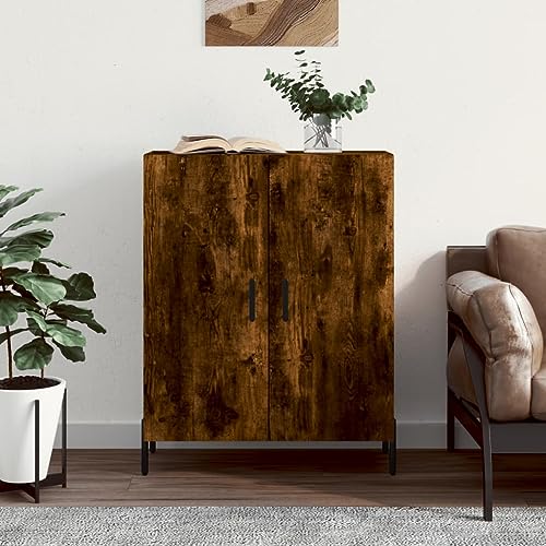 AJJHUUKI Sideboard Räuchereiche, 69,5 x 34 x 90 cm, Holz-Möbel, Schränke und Aufbewahrung, Buffets und Sideboards von AJJHUUKI