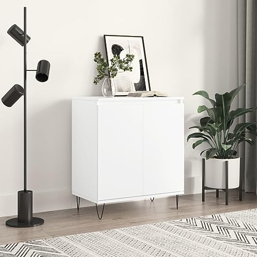 AJJHUUKI Sideboard Weiß 60 x 35 x 70 cm Holz-Möbel, Schränke & Aufbewahrung, Buffets & Sideboards von AJJHUUKI