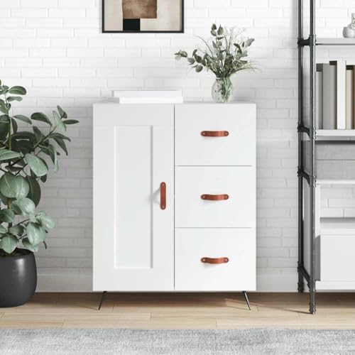 AJJHUUKI Sideboard Weiß 69,5 x 34 x 90 cm Holz-Möbel, Schränke & Aufbewahrung, Buffets & Sideboards von AJJHUUKI