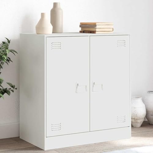 AJJHUUKI Sideboard weiß 67x39x73cm Stahl-Möbel, Schränke & Aufbewahrung, Buffets & Sideboards von AJJHUUKI