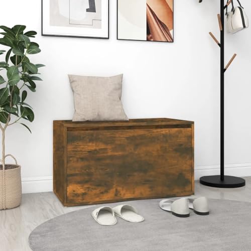 AJJHUUKI Sitzbänke - Lager- & Eingangsbänke - Flurbank 80x40x45 cm Räuchereiche Holzwerkstoff AJJHUUKI Sitzbänke - Lager- & Eingangsbänke - Flurbank 80x40x45 cm Räuchereiche Holzwerkstoff von AJJHUUKI